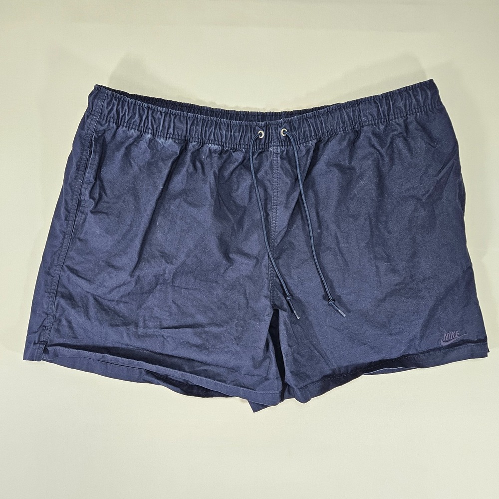 Nike Men's Draw String Shorts Navy Blue Size XXL Cotton